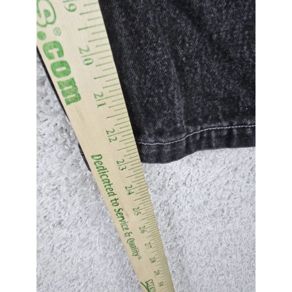 Vintage SouthPole Y2K Dark Black Denim Baggy Skate Jeans Youth Kids Size 8 24x23